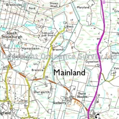 Ordnance Survey Wandelkaart Explorer OL469 Shetland Mainland North West