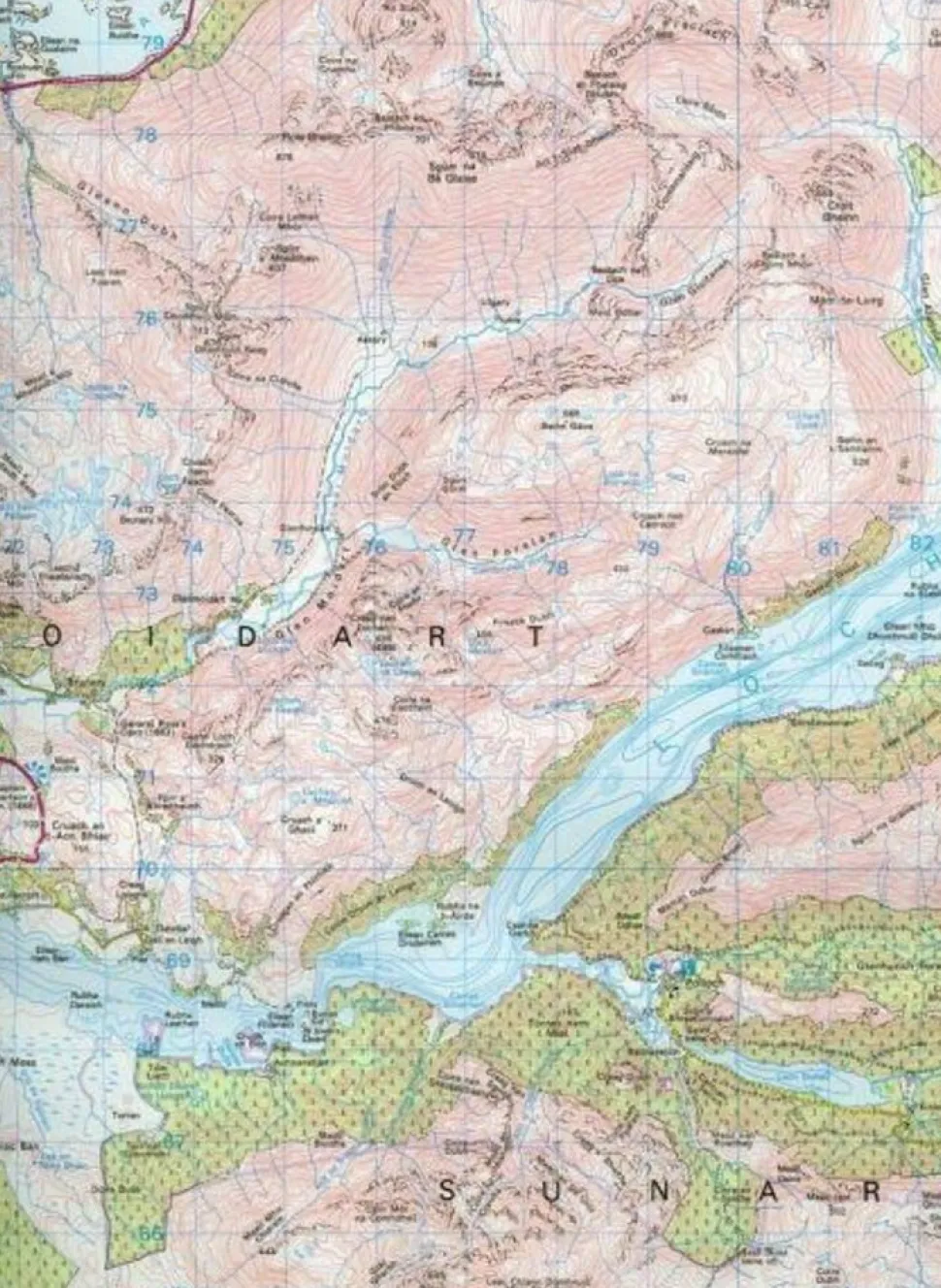 Ordnance Survey Wandelkaart 040 Mallaig & Glenfinnan