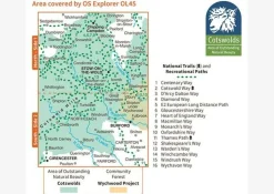 Ordnance Survey Wandelkaart OL45 Explorer The Cotswolds