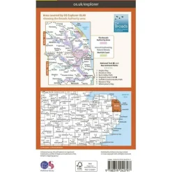 Ordnance Survey Wandelkaart OL40 Explorer The Broads