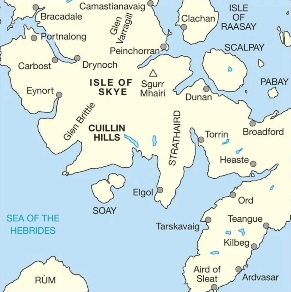 Ordnance Survey Wandelkaart 032 South Skye & Cuillin Hills