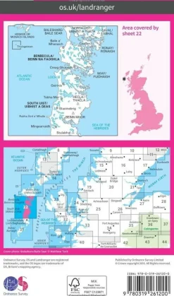 Ordnance Survey Wandelkaart 022 Benbecula & South Uist