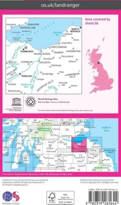 Ordnance Survey Wandelkaart 066 Edinburgh