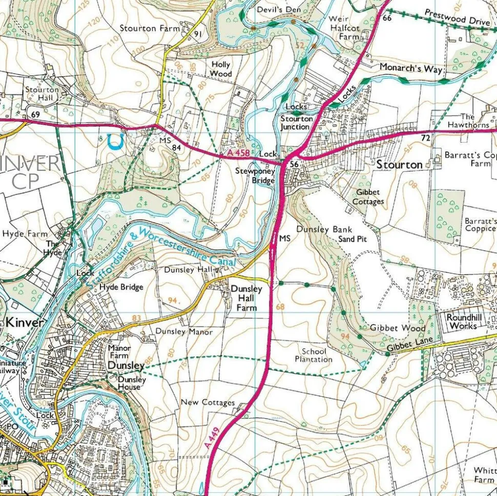 Ordnance Survey Wandelkaart 198 Brighton - Lewes