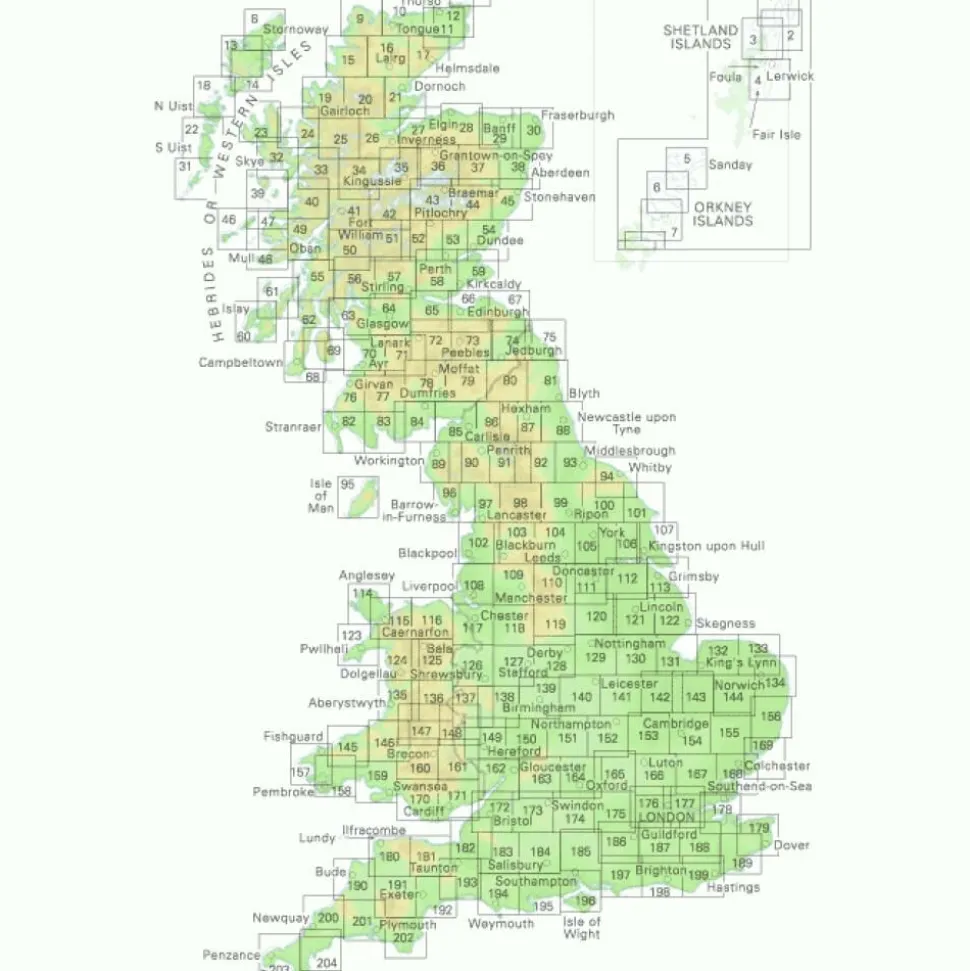Ordnance Survey Wandelkaart 198 Brighton - Lewes