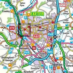 Ordnance Survey Wegenkaart fietskaart Tour 05 Devon Somerset West