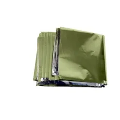 origin outdoors Survival blanket 'Olive/Silver' XL