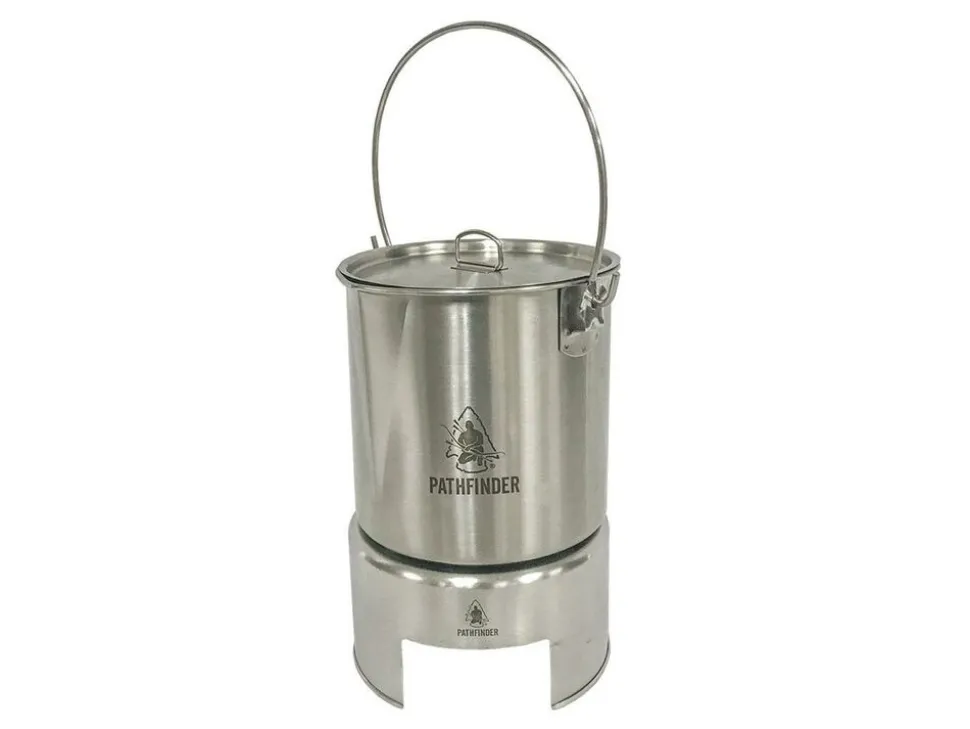 pathfinder RVS bush pot fornuis