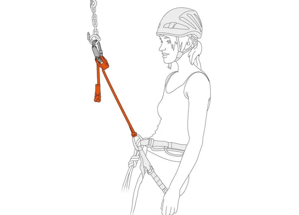 Petzl Connect adjust lanyard Orange