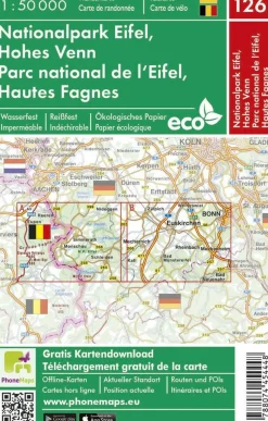 Phonemaps Wandel-fietskaart 126 Eifel - Hohes Venn
