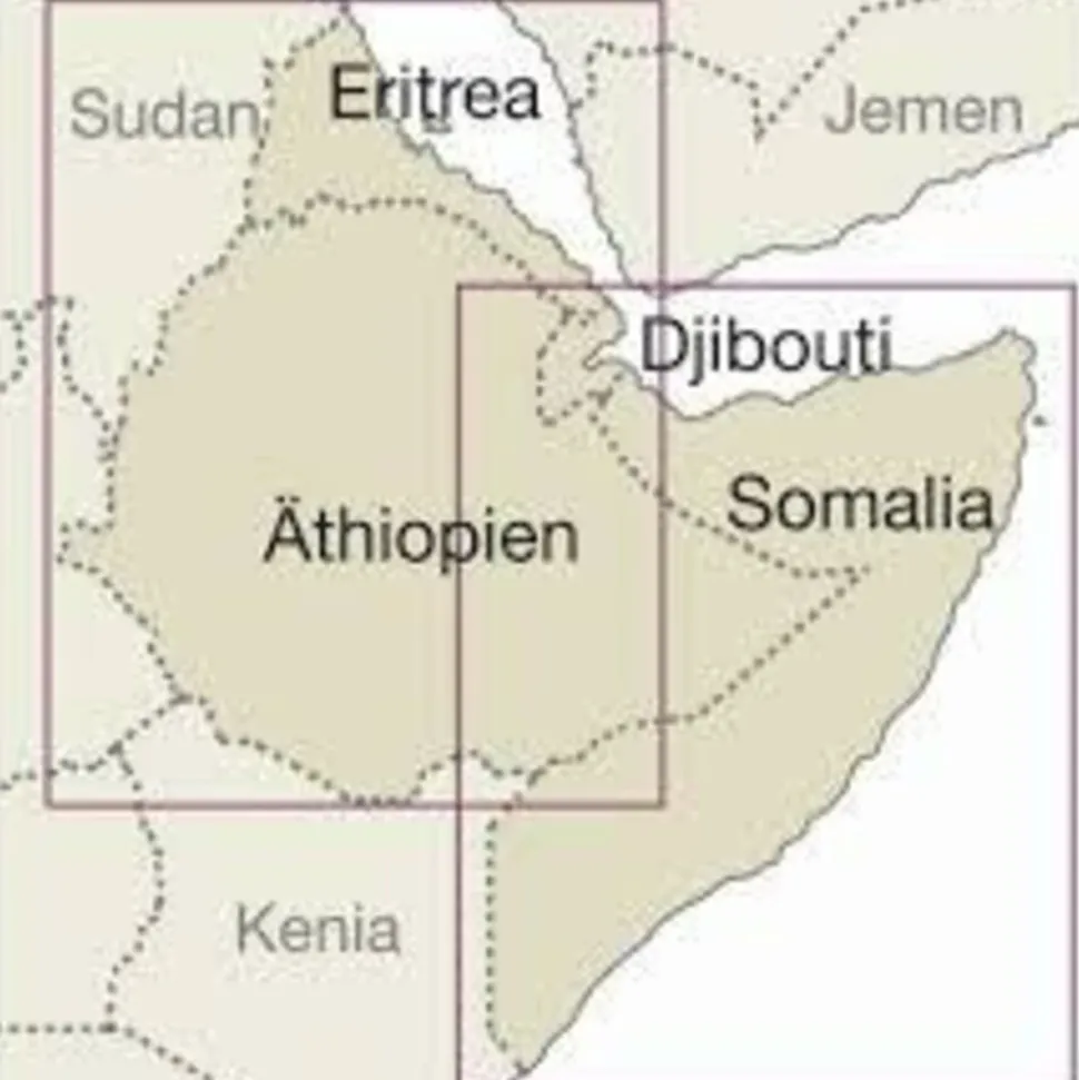Reise know how Landkaart Ethiopie, Somalië
