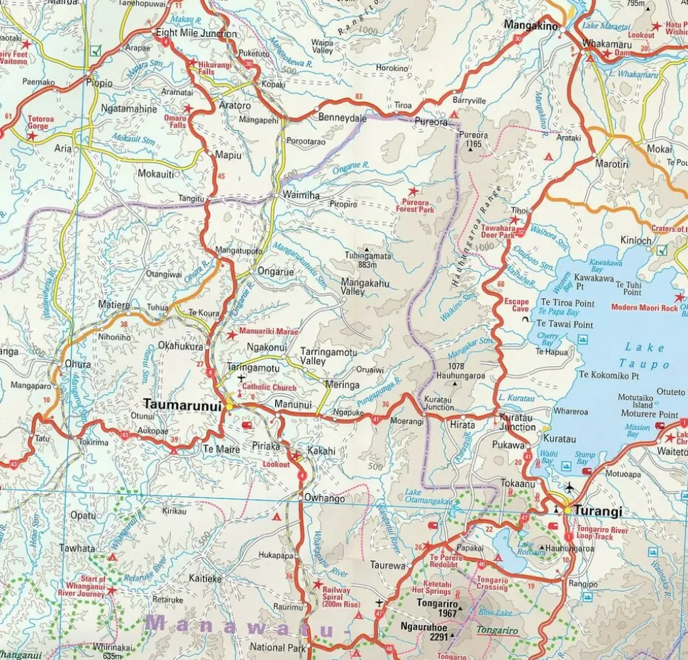 Reise know how Wegenkaart New Zealand North Island 1:550.000