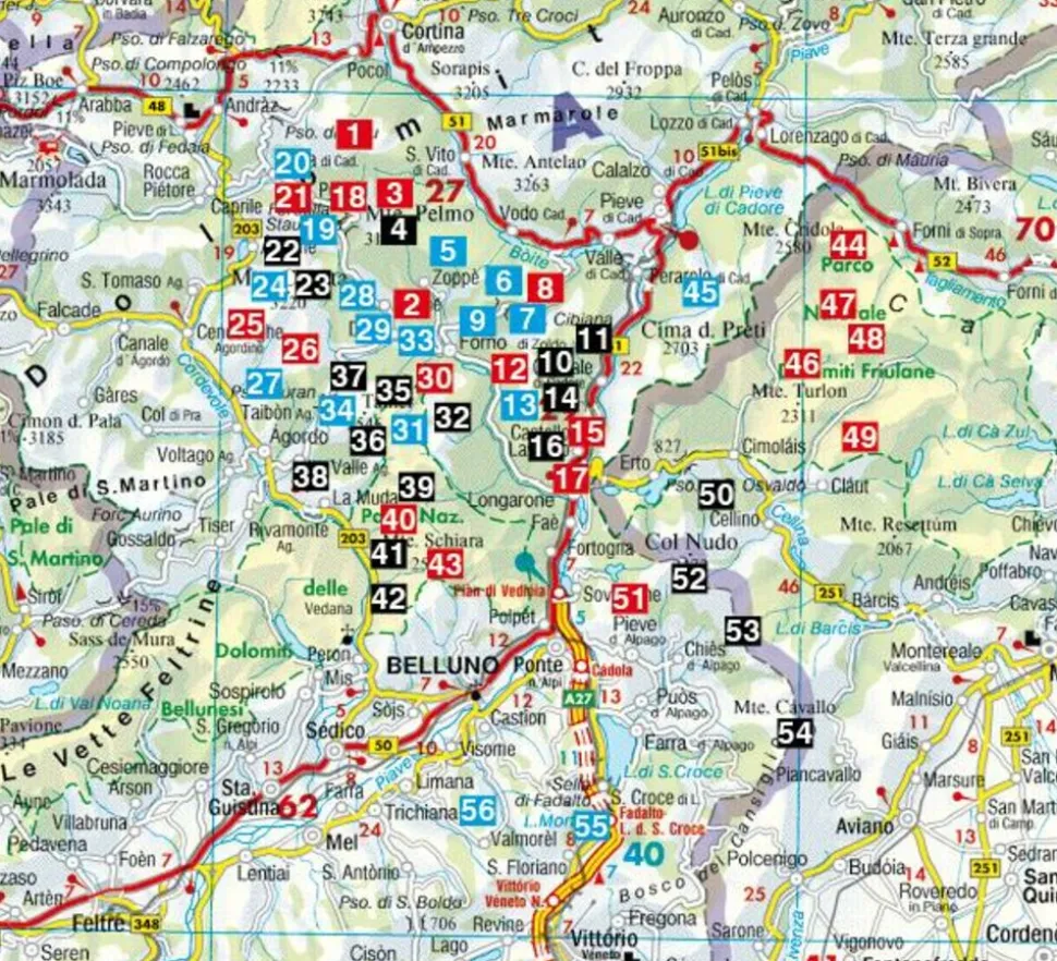 Rother Wandelgids Dolomiten 7: Sudostliche Dolomiten