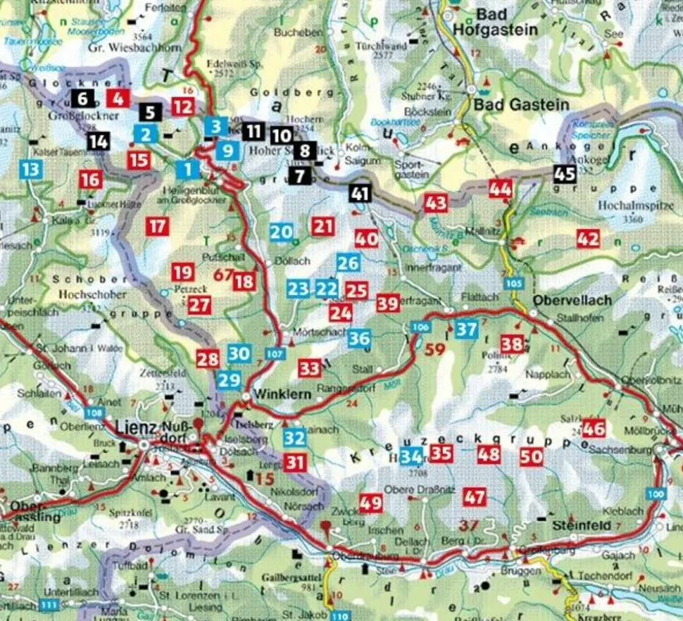 Rother Wandelgids Glockner-Region