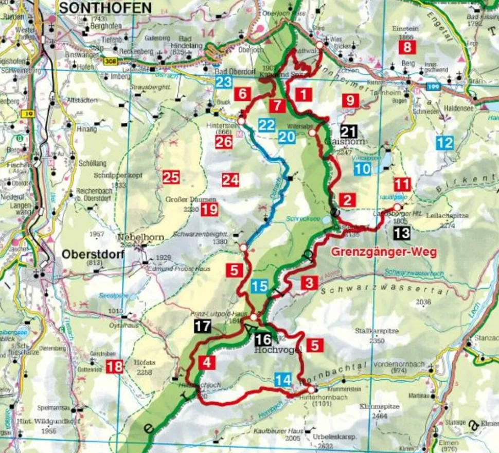 Rother Wandelgids Grenzgänger-Weg
