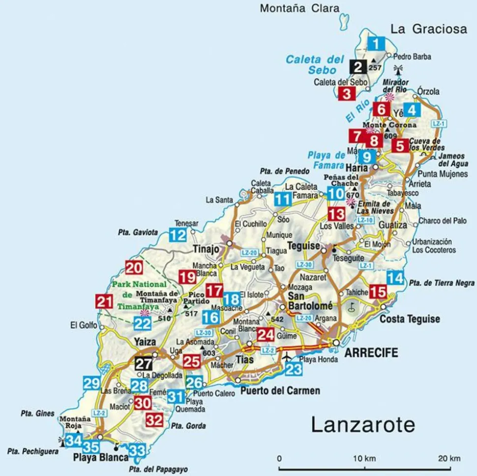 Rother Wandelgids Lanzarote 35 touren