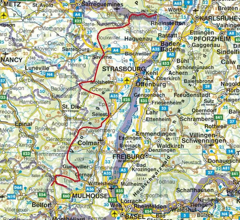 Rother Wandelgids Vogesen-Durchquerung GR5 GR53 GR531