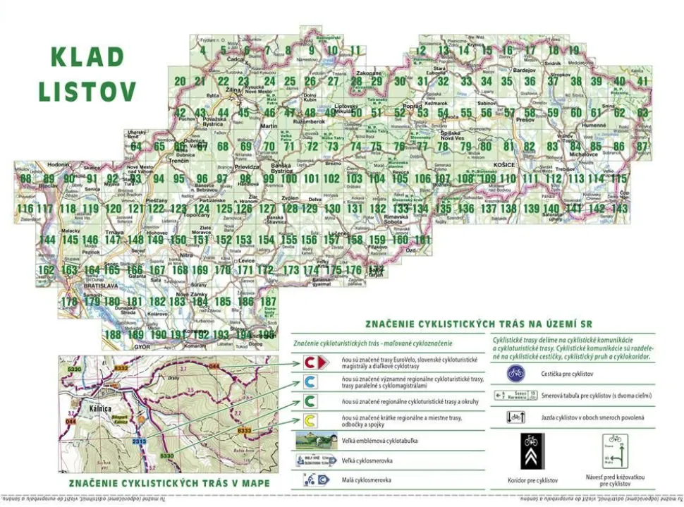 Shocart Maps Fietsatlas Slowakije - Cyckloatlas Slovensko