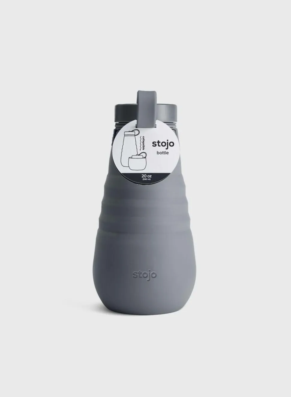Stojo Collapsible Drinkfles 590 ML carbon