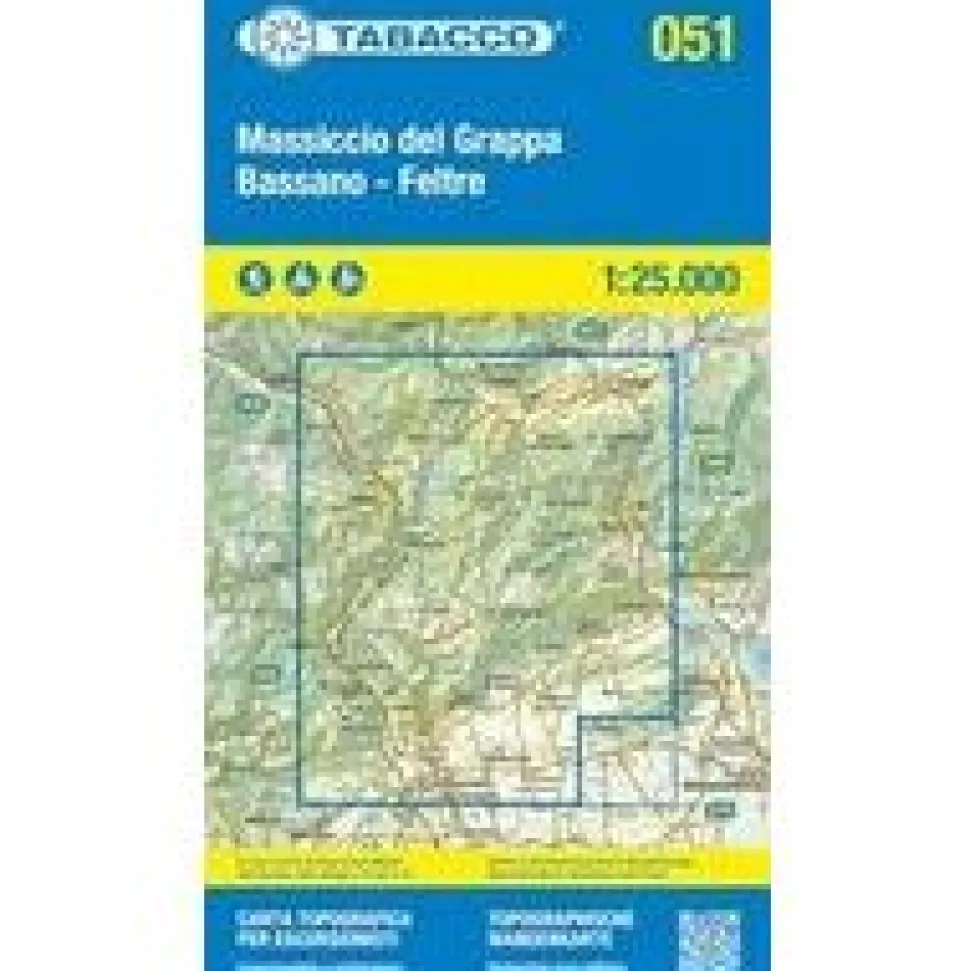 Tabacco Massiccio Del Grappa 051 Bassano - Feltre