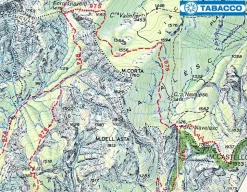 Tabacco Topografische wandelkaart 070 Il Montello Colli Asolani