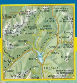 Tabacco Topografische wandelkaart 064 Val di Non 1:25.000