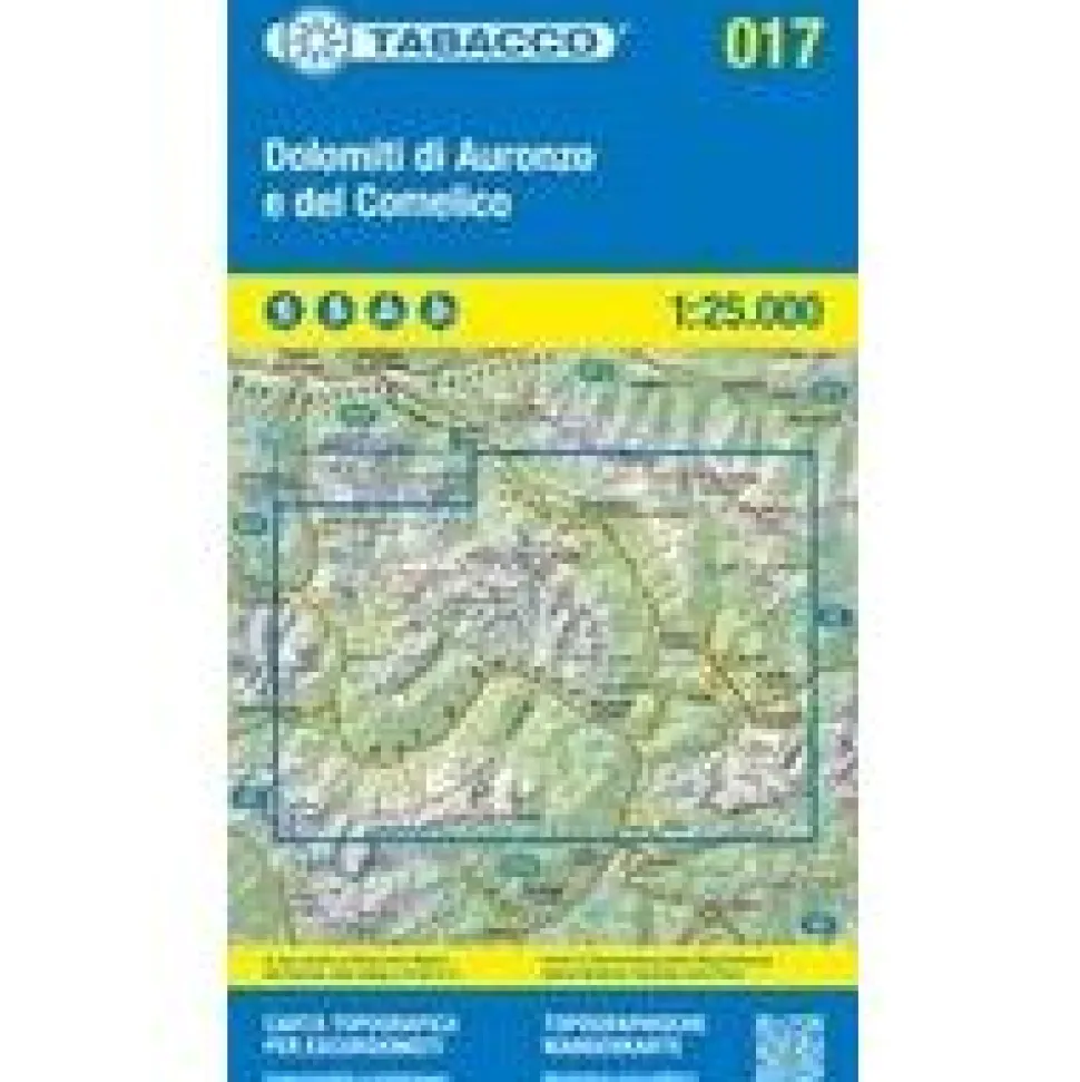 Tabacco Wandelkaart 017 Dolomiti di Auronzo