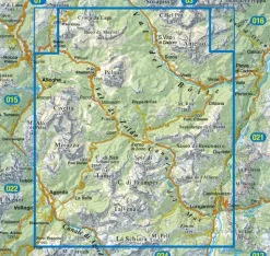 Tabacco Wandelkaart Dolomiti di Zoldo 025