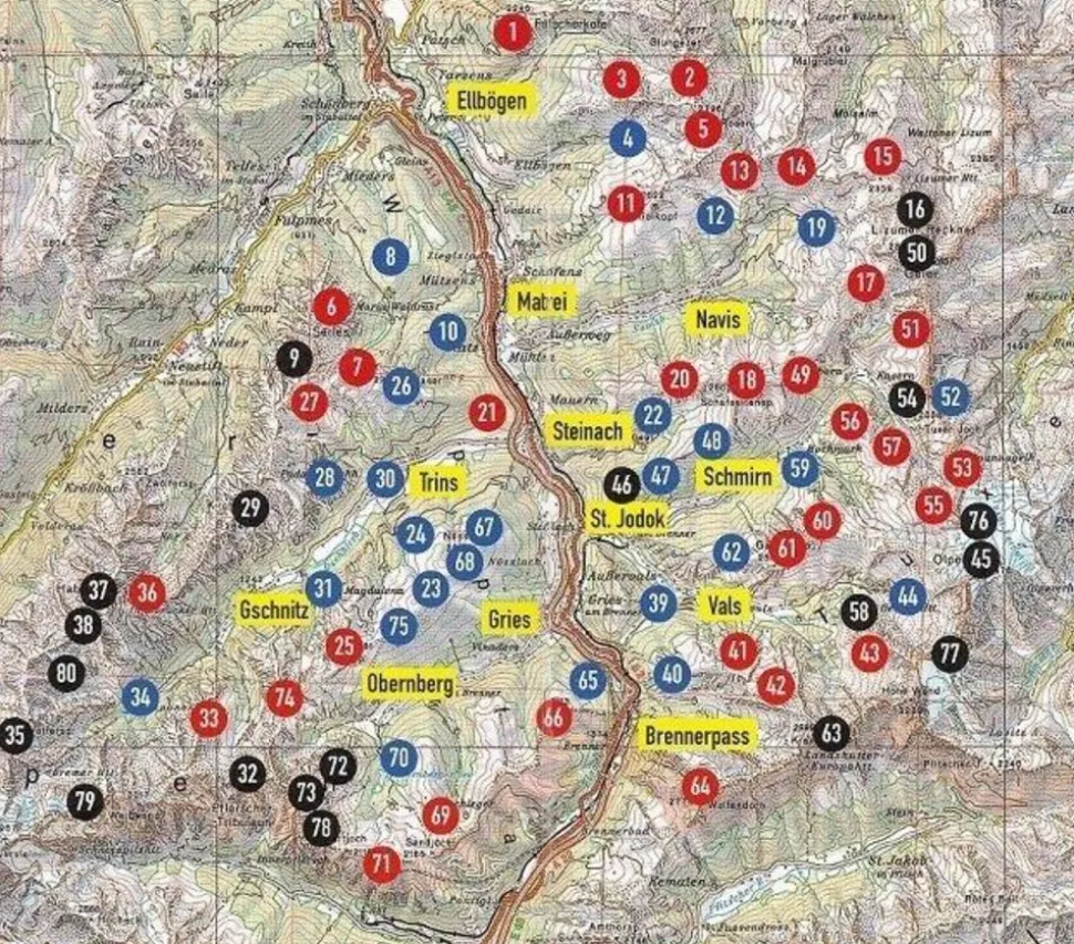 Tyrolia Wandelgids Wipptaler Wanderbuch