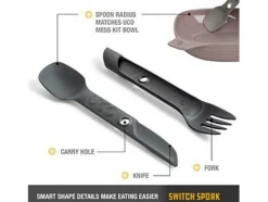 UCO Bestekset `Switch` grey 3-delig