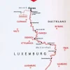 wandelende cartograaf Wandelgids GR 5 Luxemburg 2 Ouren-Sierck les bains