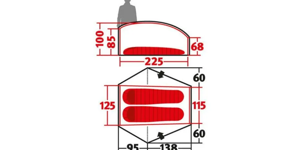 Wechsel Exogen 2 koepeltent